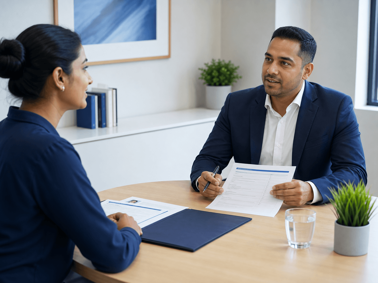 TeamZoro candidate and recruiter in a one-on-one interview