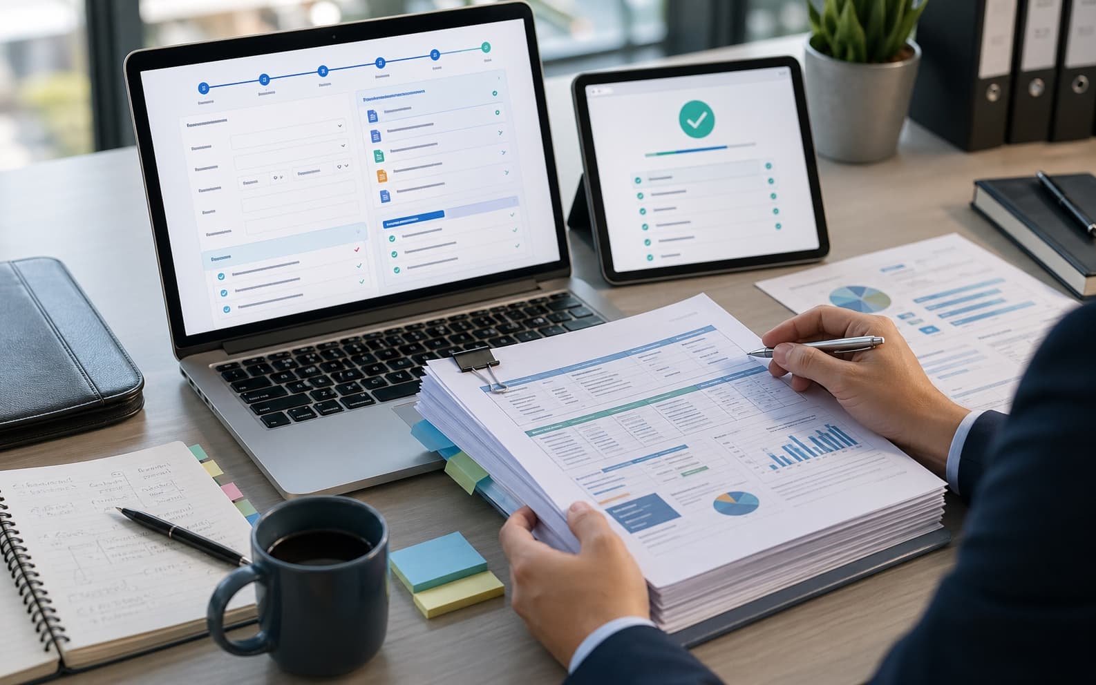 Formal procurement submission package with scope, timing, owner, files, and confirmation materials